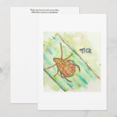 Carte de vœux Tick (Devant / Derrière)