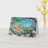 Carte de voeux Tidepool Réflexions (Fleur jaune)