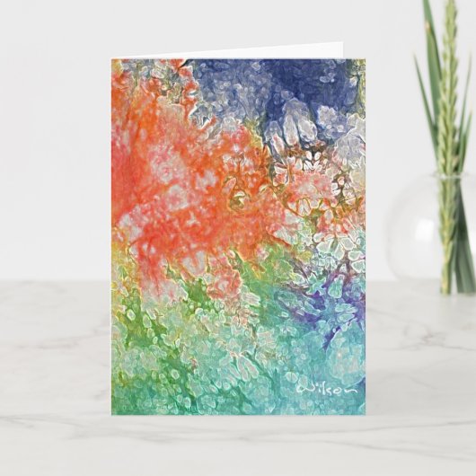 Carte de vœux Tie Dye (Devant)