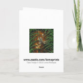 Carte de voeux Tiger (Dos)