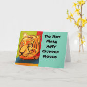 Carte de voeux Tiger (Fleur jaune)