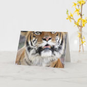 Carte de voeux Tiger (Fleur jaune)