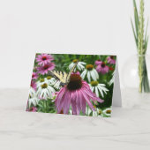 Carte de voeux Tiger Swallowtail Button Flower (Devant)