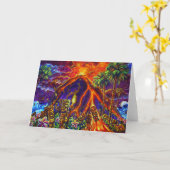 Carte de voeux Tiki Sacrifice (Fleur jaune)