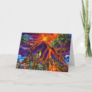 Carte de voeux Tiki Sacrifice