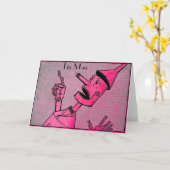 Carte de voeux Tin Man (Fleur jaune)