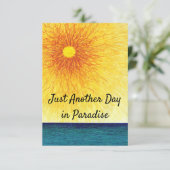 Carte de voeux tirée à la main Sunny Day (Debout devant)