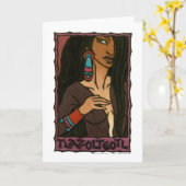 Carte de voeux Tlazolteotl (Fleur jaune)