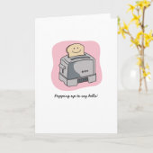 Carte de voeux Toaster Love (Fleur jaune)