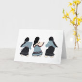 Carte de voeux - Tons entre mondes (Fleur jaune)