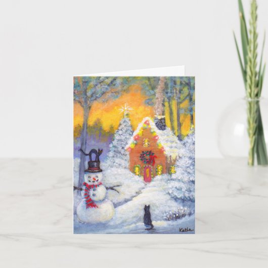 Carte de voeux "Top Hat Kit Kat" (Devant)