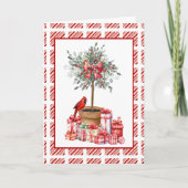 Carte de vœux Topiaire de Noël (Devant)