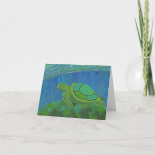 Carte de vœux Tortue de mer pour toutes occasions