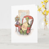 Carte de vœux Tortue "Rétablis-toi vite" (Fleur jaune)