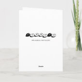 Carte de voeux toujours préparée de vacances (Dos)