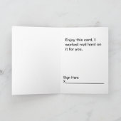 Carte de voeux tout simplement géniale (Intérieur)