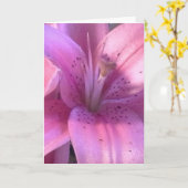 Carte de voeux tout usage Lily (Fleur jaune)