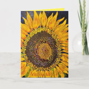 Carte de vœux toutes occasions Tournesol