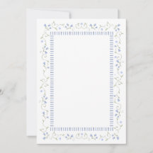 Carte de vœux Traditionnelle Bleue