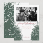 Carte de vœux traditionnelle pour Noël et le Nouve (Devant / Derrière)