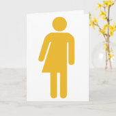 Carte de voeux transgenre (Fleur jaune)