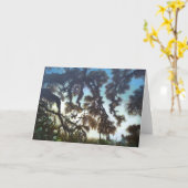 Carte de voeux Tree & Sky (Fleur jaune)