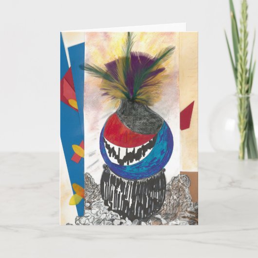 Carte de voeux Tribal Design (Devant)