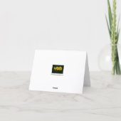 Carte de vœux Trio de jonquilles (Dos)