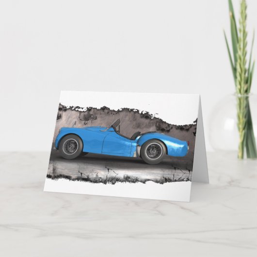 Carte de voeux TriumphTr2-Side (Devant)