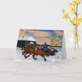 Carte de voeux Troïka (Fleur jaune)