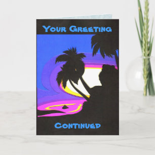 Carte de voeux Tropical Sunset
