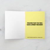 CARTE DE VŒUX TROPICALE CHRÉTIENNE POUR UN RETABLI (Intérieur)