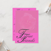 Carte de voeux True Friends (Devant/Arrière en situation)