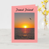 Carte de voeux Truest Friend (Fleur jaune)