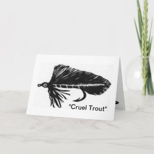Carte de voeux "Truite brute"