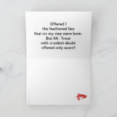 Carte de voeux "Truite brute" (Intérieur)