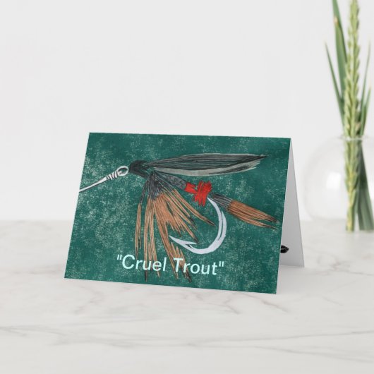 Carte de voeux "Truite brute" (Devant)