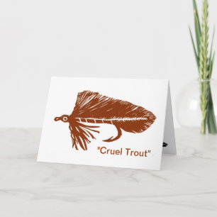Carte de voeux "Truite brute"