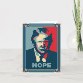 Carte de voeux Trump Nope (Devant)