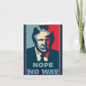 Carte de voeux Trump Nope (Devant)