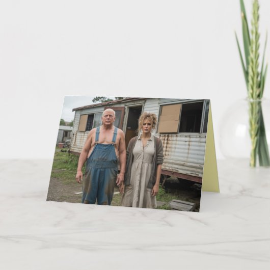 Carte de vœux Trumps à la maison (Devant)