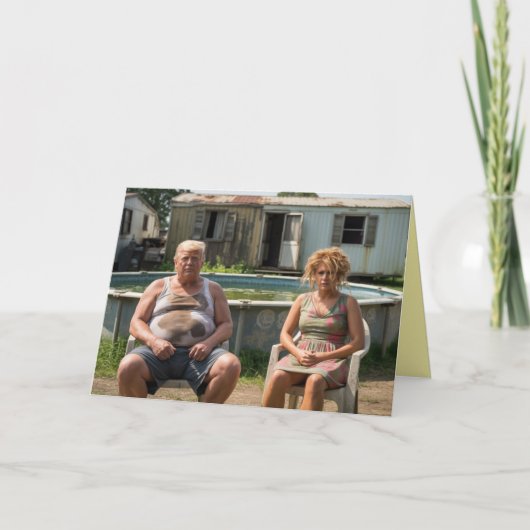 Carte de voeux Trumps à la maison 2 (Devant)