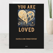 Carte de vœux Tu es aimé (Dos)