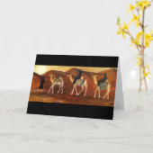 Carte de voeux Tuaregs (Fleur jaune)