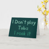 Carte de voeux Tuba Rock It (Fleur jaune)