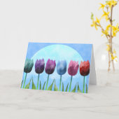 Carte de voeux Tulip (Fleur jaune)