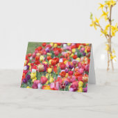 Carte de voeux Tulip Flowers (Fleur jaune)