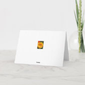 Carte de voeux Tulip Jaune (Dos)