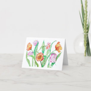 Carte de voeux Tulip par Kim Lester