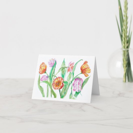 Carte de voeux Tulip par Kim Lester (Devant)